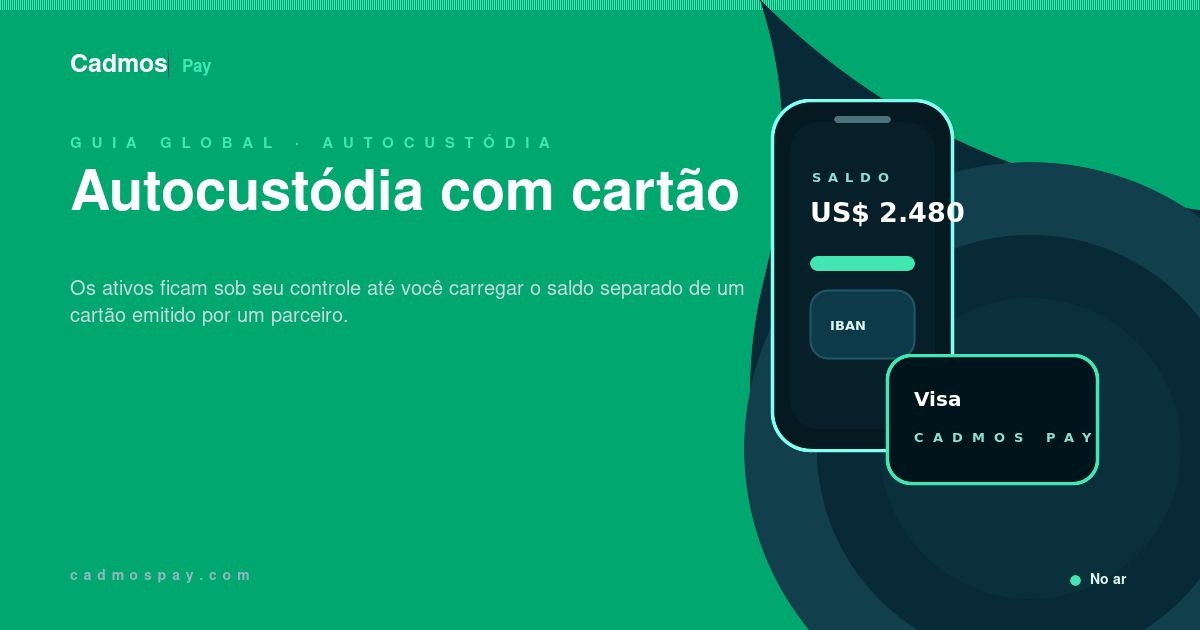Uma carteira de autocustódia conectada a um cartão de pagamento em duas camadas separadas